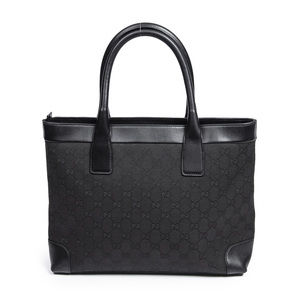 Gucci Medium Tote in Black Monogrammed Canvas